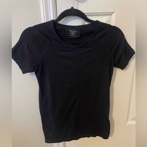 Athleta Black Seamless Workout Top